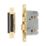Smith & Locke Fire Rated  Polished Brass Bathroom Lock 65mm Case - 44mm Backset