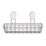 Swirl Caldew 1-Tier Bathroom Shower Basket Chrome