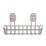Swirl Caldew 1-Tier Bathroom Shower Basket Chrome