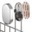 Swirl Caldew 1-Tier Bathroom Shower Basket Chrome