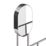 Swirl Caldew 1-Tier Bathroom Shower Basket Chrome