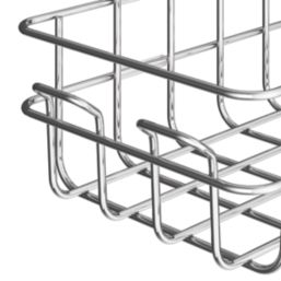Swirl Caldew 1-Tier Bathroom Shower Basket Chrome