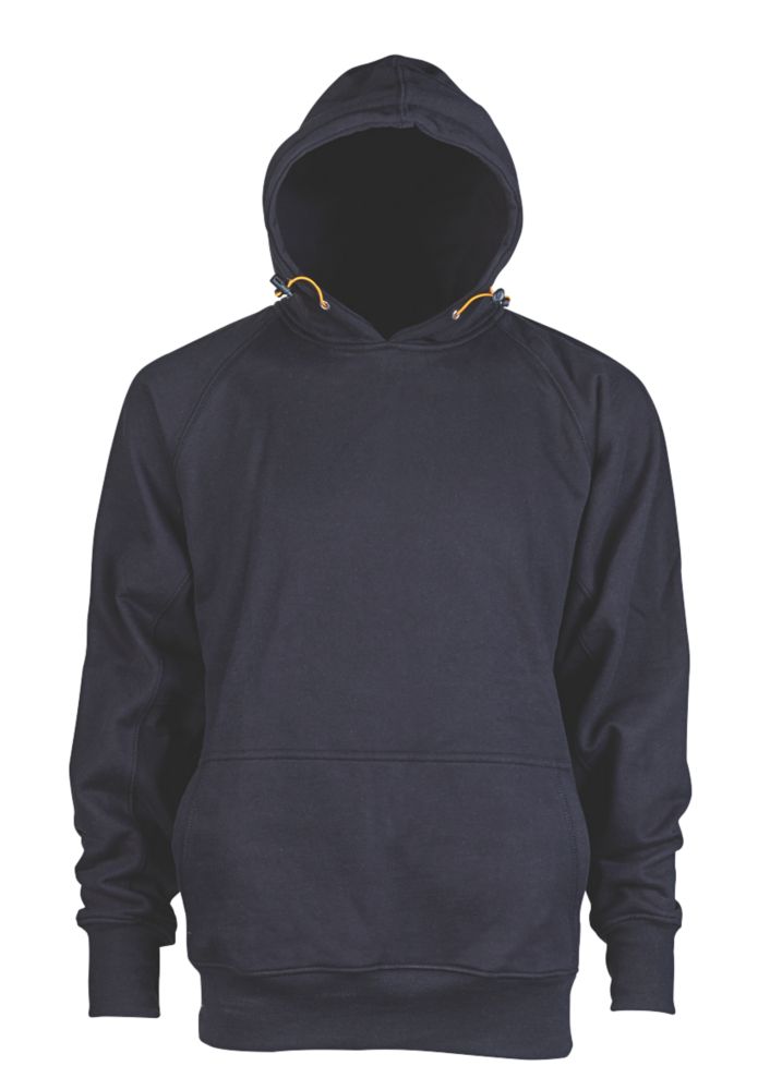 Site Alder Hooded Sweatshirt Black X Large 44 Chest Screwfix