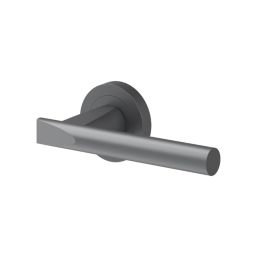 Cooke & Lewis Wembrit Lever on Rose Door Handles Pair Titanium