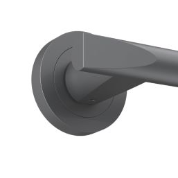 Cooke & Lewis Wembrit Lever on Rose Door Handles Pair Titanium