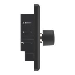LAP  1-Gang 2-Way LED Dimmer Switch  Matt Black with Colour-Matched Inserts
