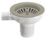 ETAL Sink Strainer Waste with Overflow Brushed Steel 90mm