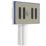 ETAL Sink Strainer Waste with Overflow Brushed Steel 90mm