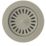 ETAL Sink Strainer Waste with Overflow Brushed Steel 90mm
