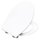 Bemis Click & Clean Slim Soft-Close with Quick-Release Toilet Seat Thermoset Plastic White