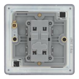LAP  20A 16AX 1-Gang Intermediate Switch Matt Black with Colour-Matched Inserts
