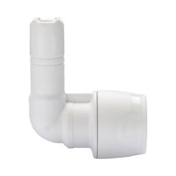 Hep2O  Plastic Push-Fit Reducing 90° Keyless Stem Elbow 15mm x 10mm