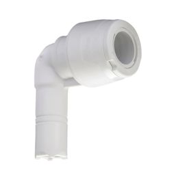 Hep2O  Plastic Push-Fit Reducing 90° Keyless Stem Elbow 15mm x 10mm