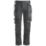 Snickers 6241 Stretch Trousers Grey/Black 36" W 30" L