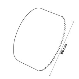 Erbauer  Multi-Material Holesaw 86mm