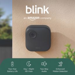 Blink Outdoor 4 Battery-Powered Black Wireless 1080p Indoor & Outdoor Square Smart Camera