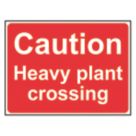 Essentials  "Caution Heavy Plant Crossing" Sign 450mm x 600mm