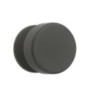 Elite Knobs & Handles Kensington Knurled Cabinet Knob Matt Black 35mm
