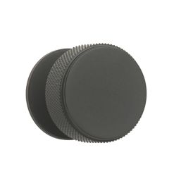 Elite Knobs & Handles Kensington Knurled Cabinet Knob Matt Black 35mm