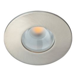 Luceco  FType Flat Bezel Brushed Steel