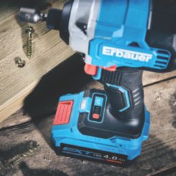 Erbauer ERI1092COM ERI1093IPD 18V 2 x 4.0Ah Li-Ion EXT Brushless Cordless Combi Drill & Impact Driver Twin Pack