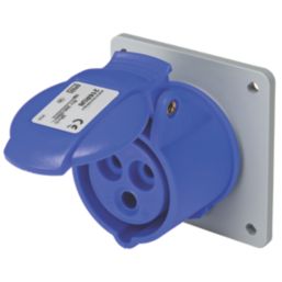 Amphenol 16A 2P+E Panel Socket 250V