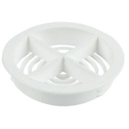Circular Soffit Vents White 10 Pack