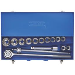 Draper Hi-Torq Mixed Drive Metric Socket Set 15 Pieces