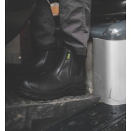 Apache Brooks Size 9  Black Water-Resistant  Safety Dealer Boots