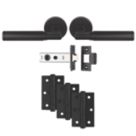 Carlisle Brass Belas Door Handle Pair Matt Black