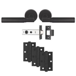 Carlisle Brass Belas Door Handle Pair Matt Black