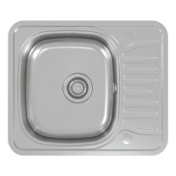 Carysil EA10 1 Bowl Stainless Steel Inset Kitchen Sink  577mm x 487mm