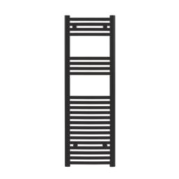Flomasta 1200mm x 500mm 1808BTU Black Curved  Towel Radiator