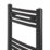 Flomasta 1200mm x 500mm 1808BTU Black Curved  Towel Radiator