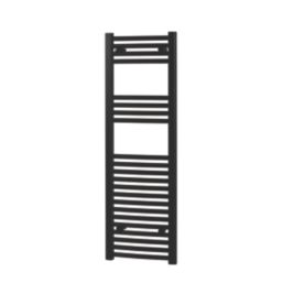 Flomasta 1200mm x 500mm 1808BTU Black Curved  Towel Radiator