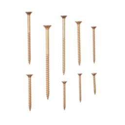 Goldscrew  PZ Double-Countersunk Woodscrews Trade Pack 1400 Pcs