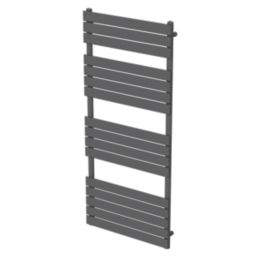 Flomasta Flat Bar 1600mm x 600mm 2917BTU Anthracite Vertical Designer Radiator
