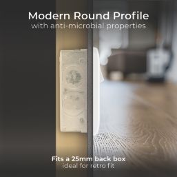 British General 800 Series 13A 1-Gang SP Switched Socket White