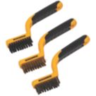 Roughneck Narrow Wire Brush Set 3 Pieces