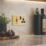 LAP  45A 2-Gang DP Cooker Switch & 13A Switched Socket Satin Brass  with Black Inserts