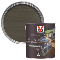 V33 High Performance 2.5Ltr Grey Anti Slip Decking Oil