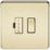 Knightsbridge  13A Switched Fused Spur  Polished Brass
