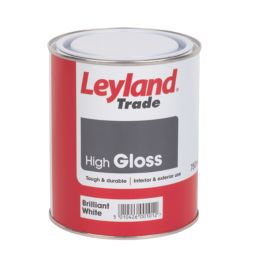 Leyland Trade 750ml Brilliant White High Gloss Solvent-Based Trim Paint
