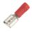 Essentials Insulated Red 6.3mm Push-On (F) Crimps 100 Pack