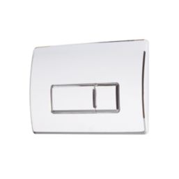 Highlife Bathrooms Storr Square Dual-Flush Flushing Plate Chrome