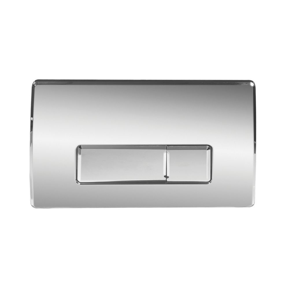 SIAMP Square Dual-Flush Plate Bright Chrome - Bathroom & Heating leading  supplier in Ireland - Niko Bathrooms