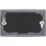 British General Nexus Metal 2-Gang Blanking Plate Matt Black