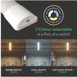 4lite Advantage Single 5ft LED Batten Light 48W 6100lm 220-240V