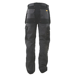 DeWalt Barstow Work Trousers Grey/Black 36" W 33" L