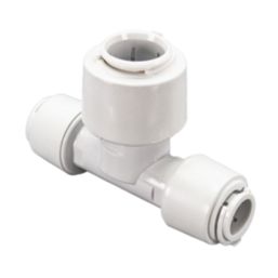 FloPlast FloFit+ Plastic Push-Fit Reducing Tee 15mm x 15mm x 22mm